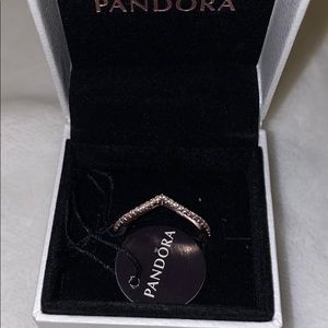 Sparkling Wishbone Ring